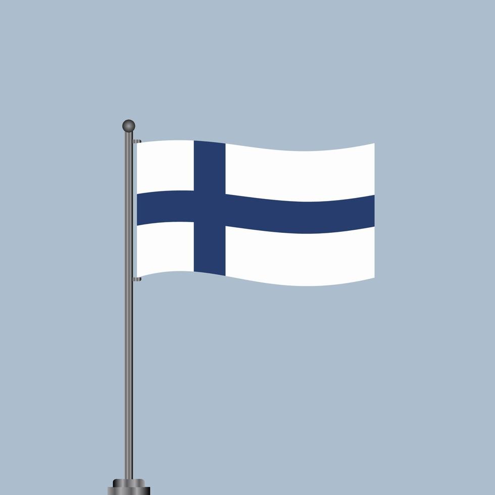 Illustration of Finland flag Template vector