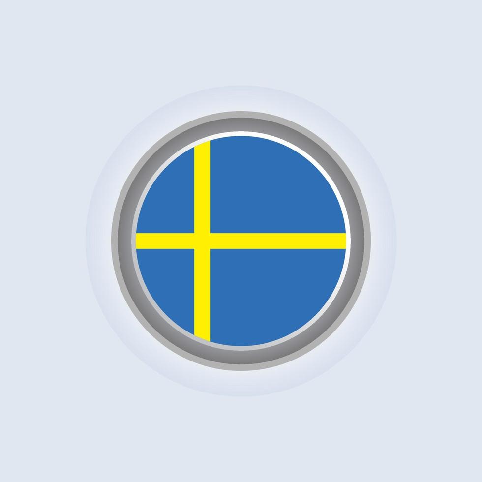 Illustration of Sweden flag Template vector