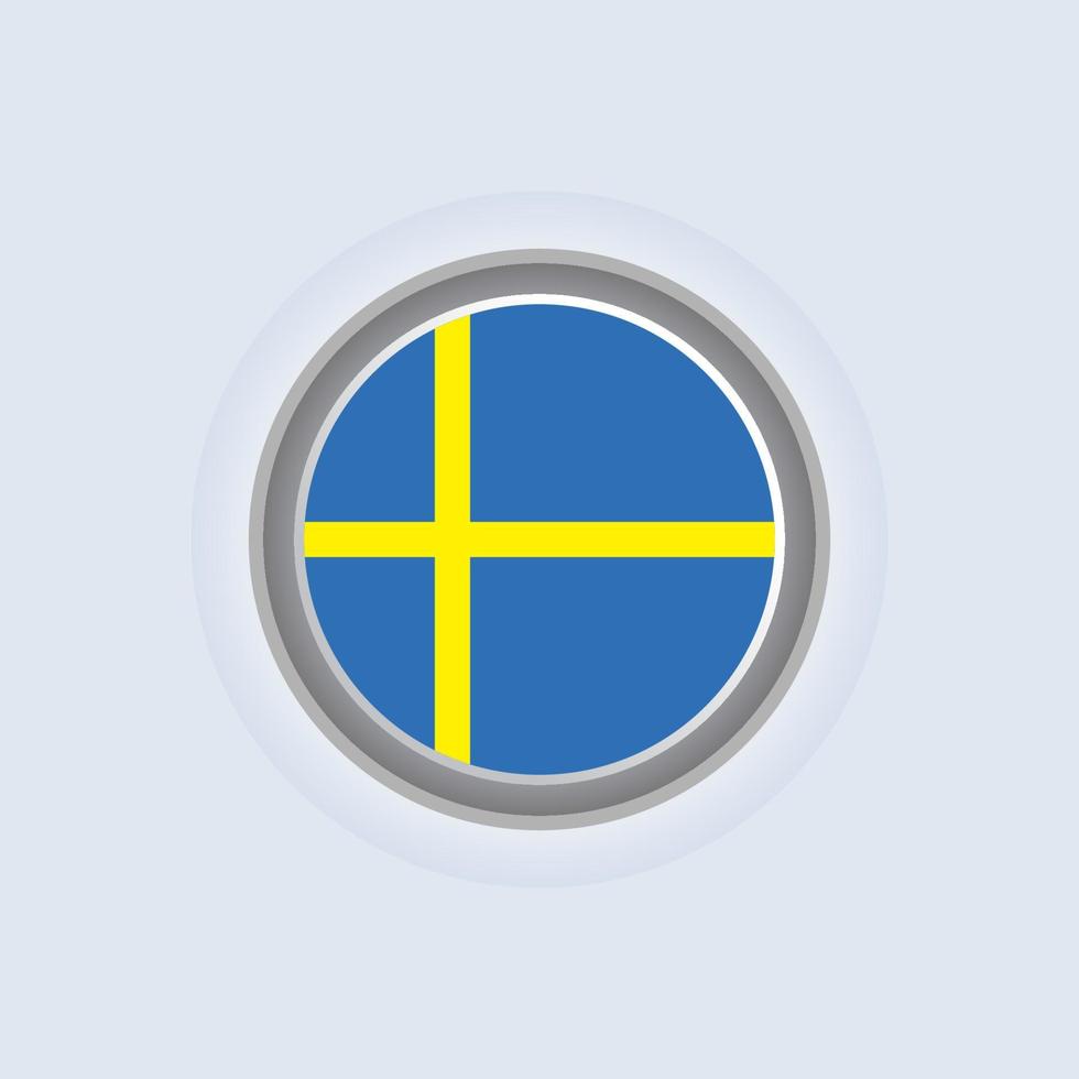 Illustration of Sweden flag Template vector