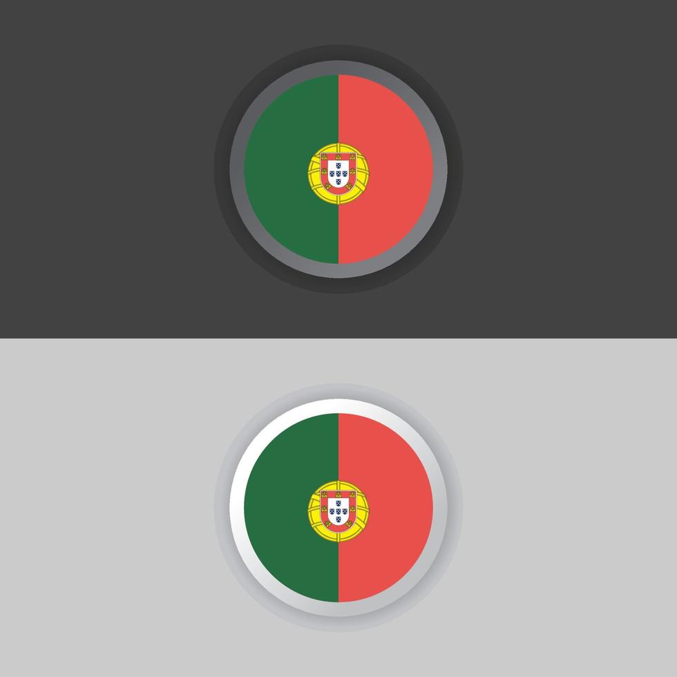 Illustration of Portugal flag Template vector