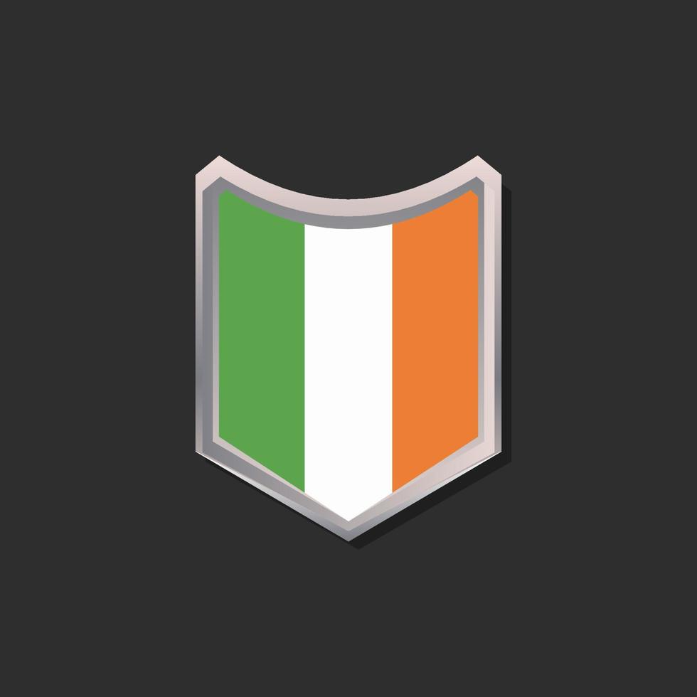 Illustration of Ireland flag Template vector