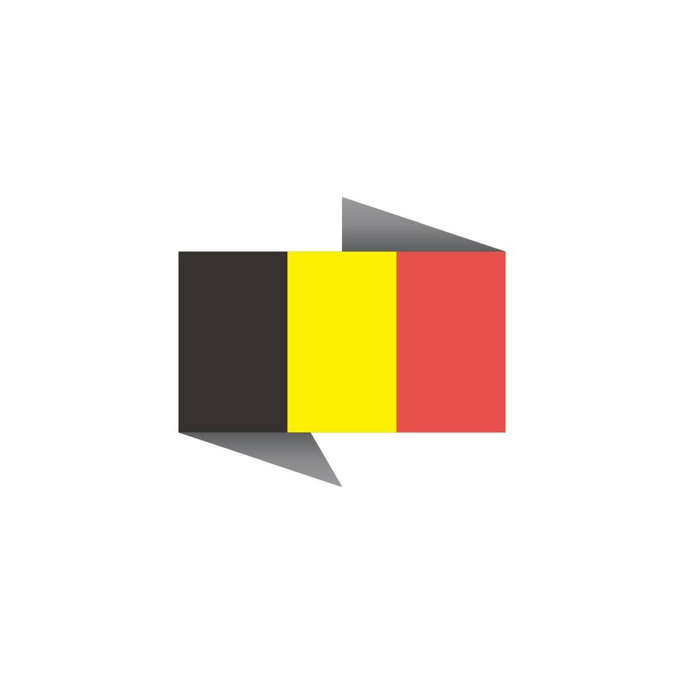 Illustration of Belgium flag Template vector