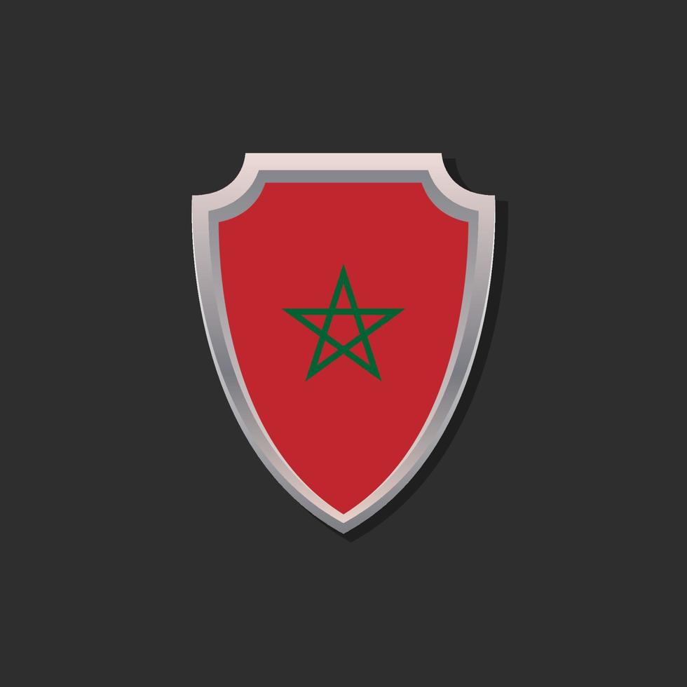 Illustration of Morocco flag Template vector