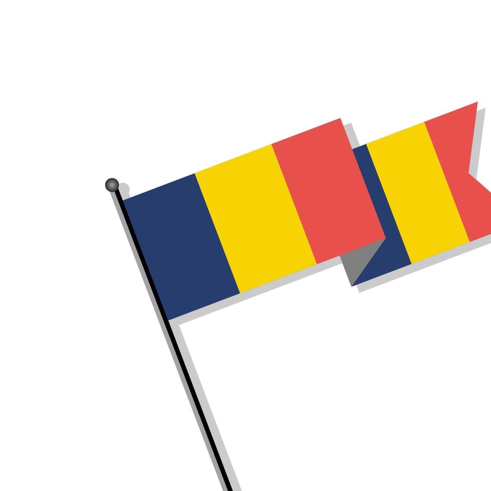 Illustration of Romania flag Template vector