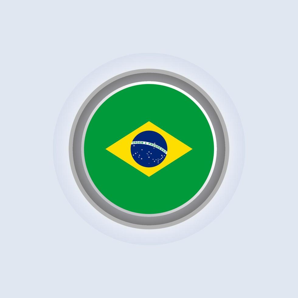 Illustration of Brazil flag Template vector