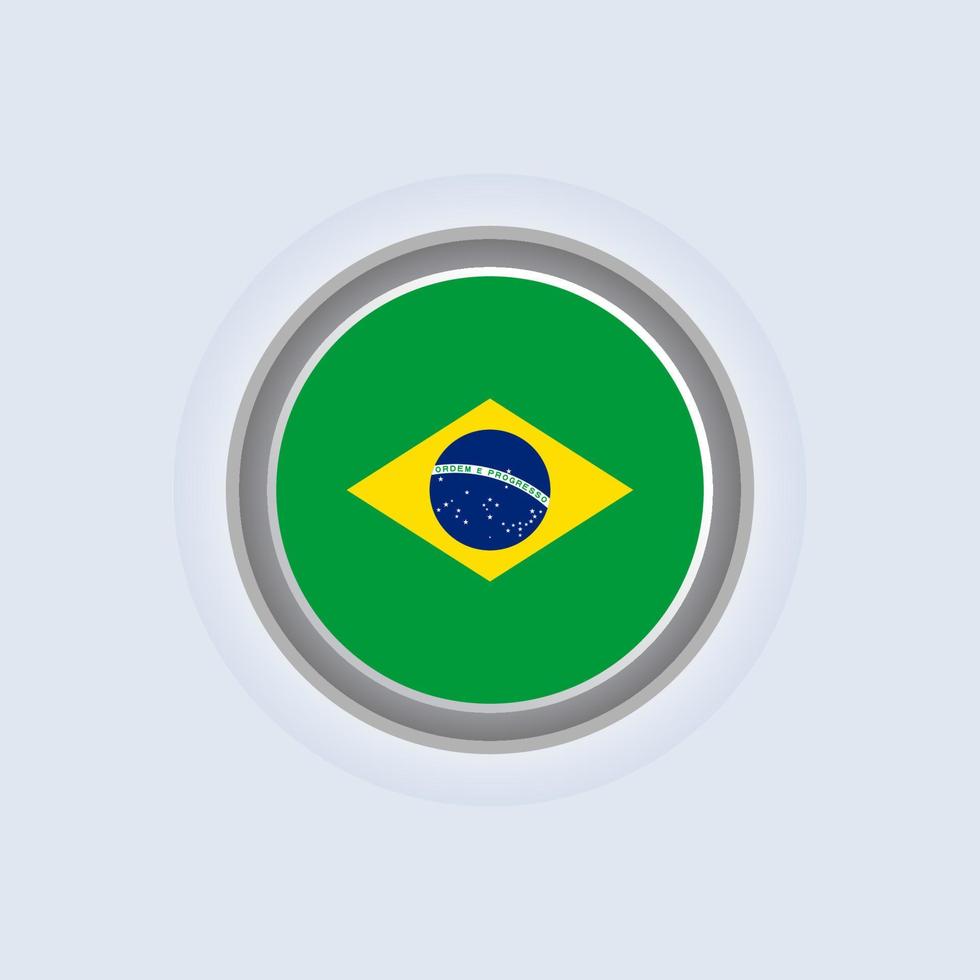 Illustration of Brazil flag Template vector