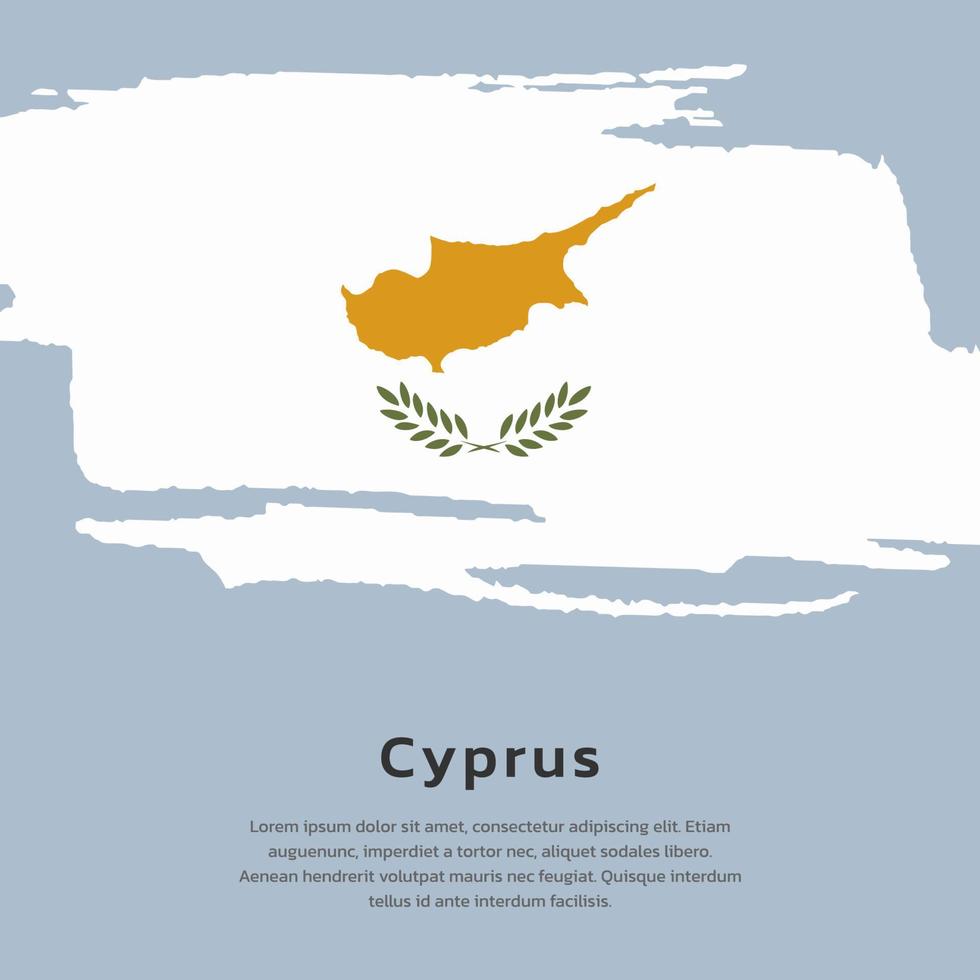 Illustration of Cyprus flag Template vector