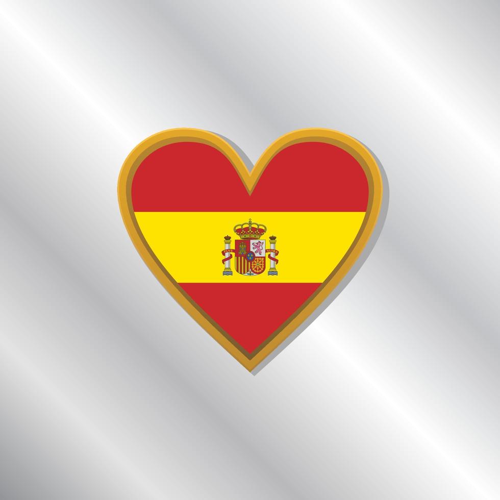 Illustration of Spain flag Template vector