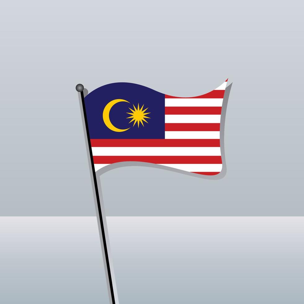 Illustration of Malaysia flag Template vector