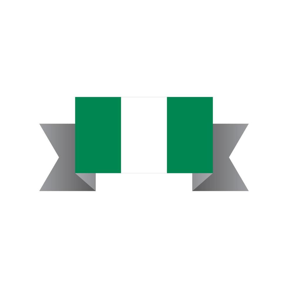 Illustration of Nigeria flag Template vector