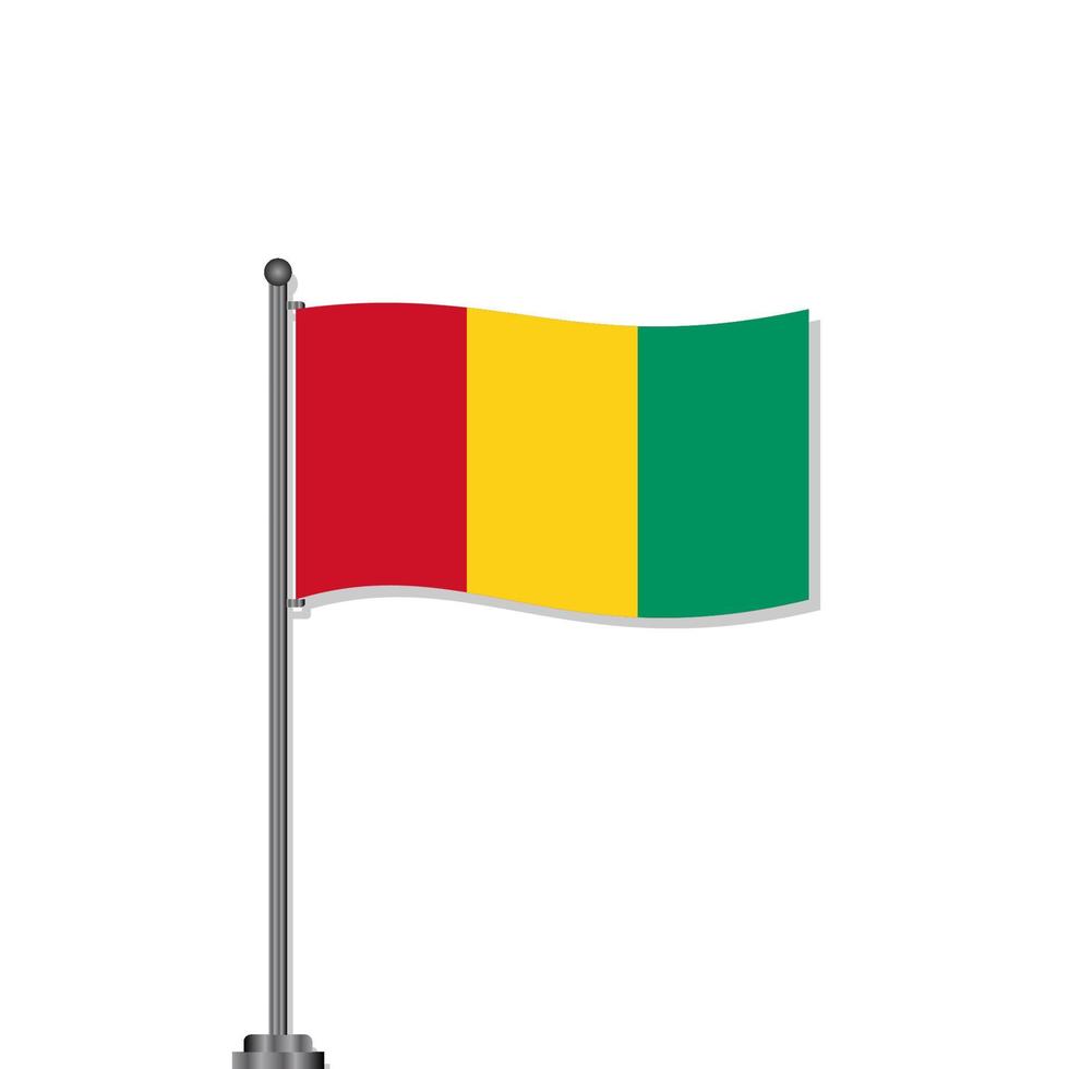 Illustration of Guinea flag Template vector