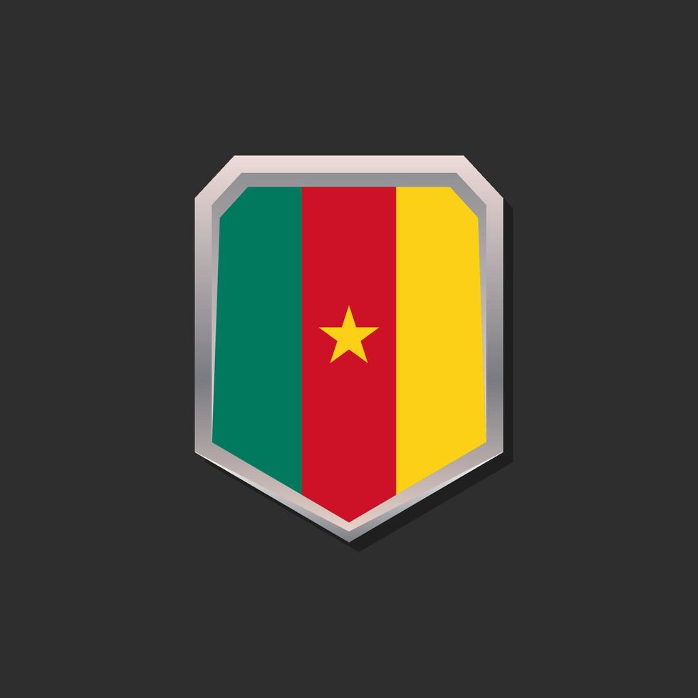 Illustration of Cameroon flag Template vector