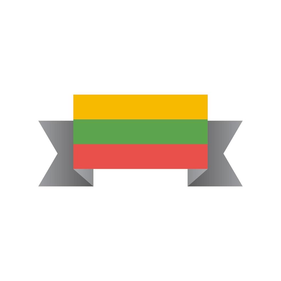 Illustration of Lithuania flag Template vector