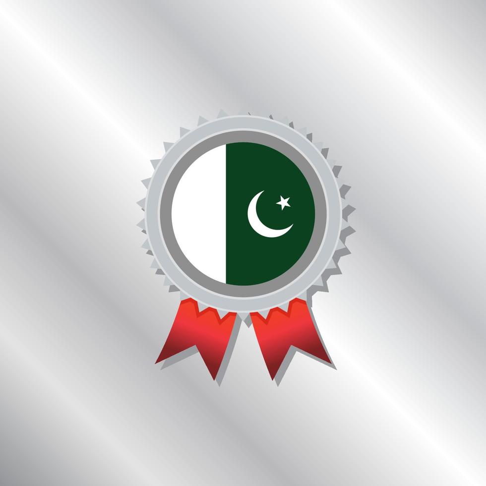 Illustration of Pakistan flag Template vector