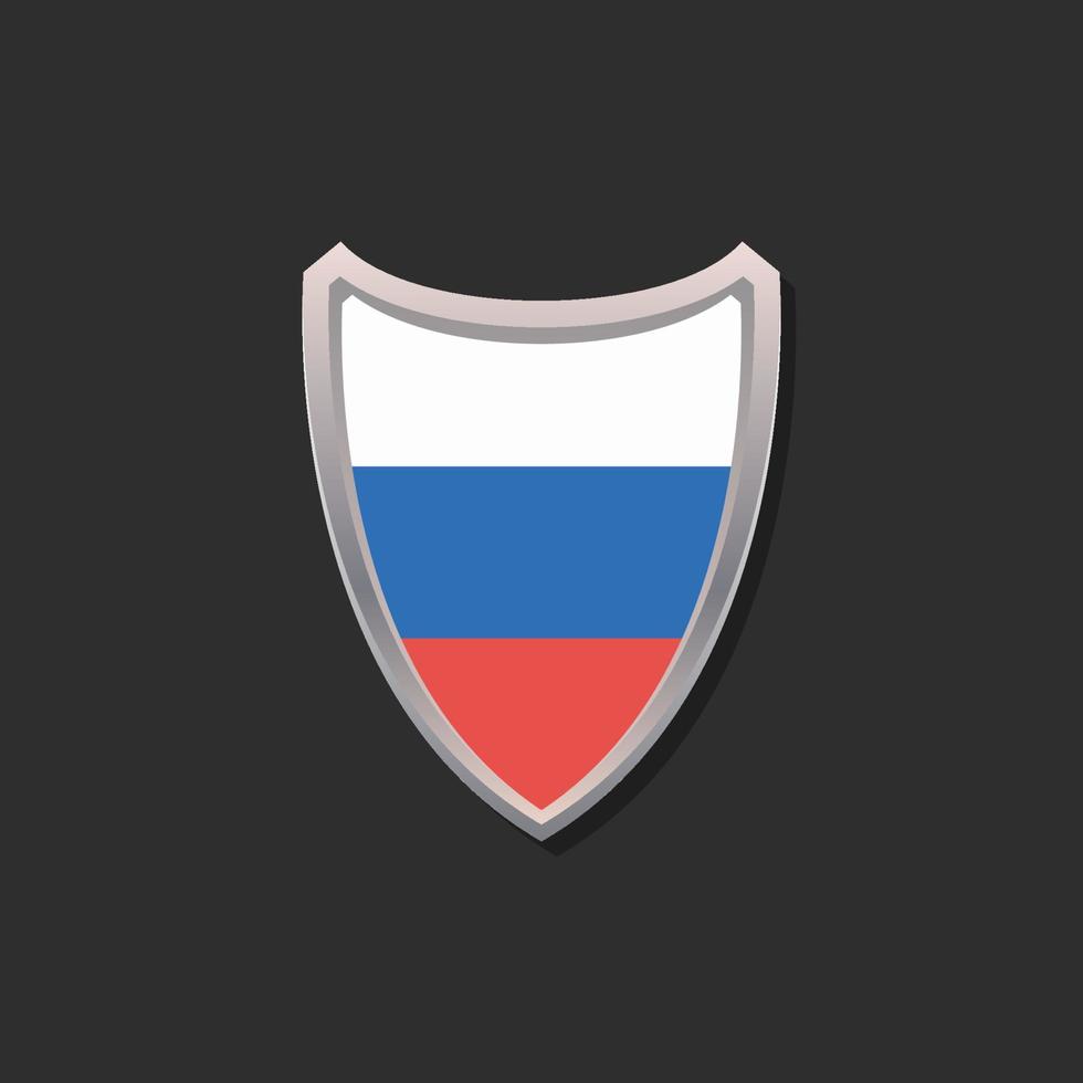 Illustration of Russia flag Template vector