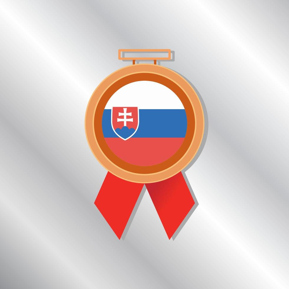 Illustration of Slovakia flag Template vector