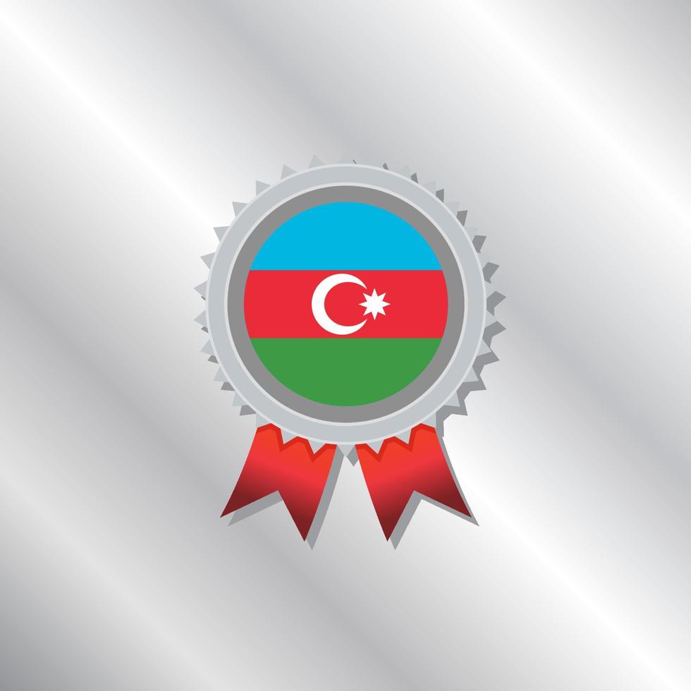 Illustration of Azerbaijan flag Template vector