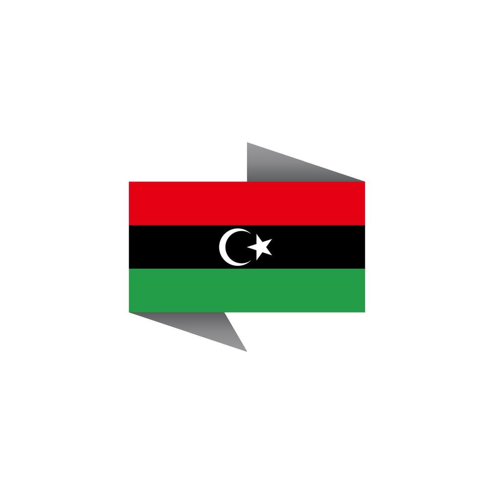 Illustration of Libya flag Template vector