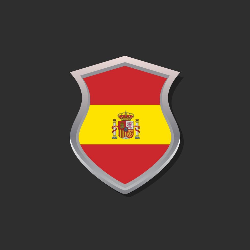 Illustration of Spain flag Template vector