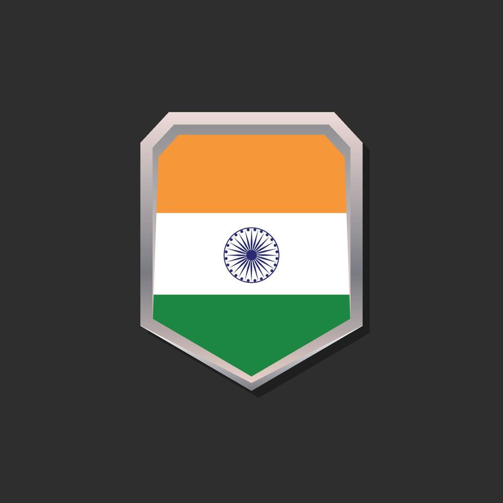 Illustration of India flag Template vector