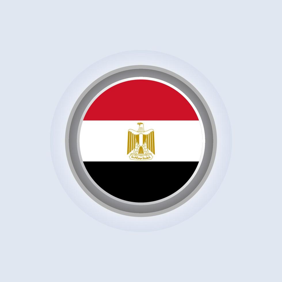 ilustración de la plantilla de la bandera de egipto vector