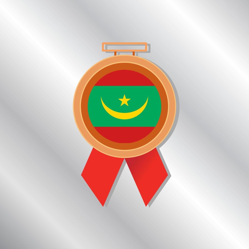 Illustration of Mauritania flag Template vector