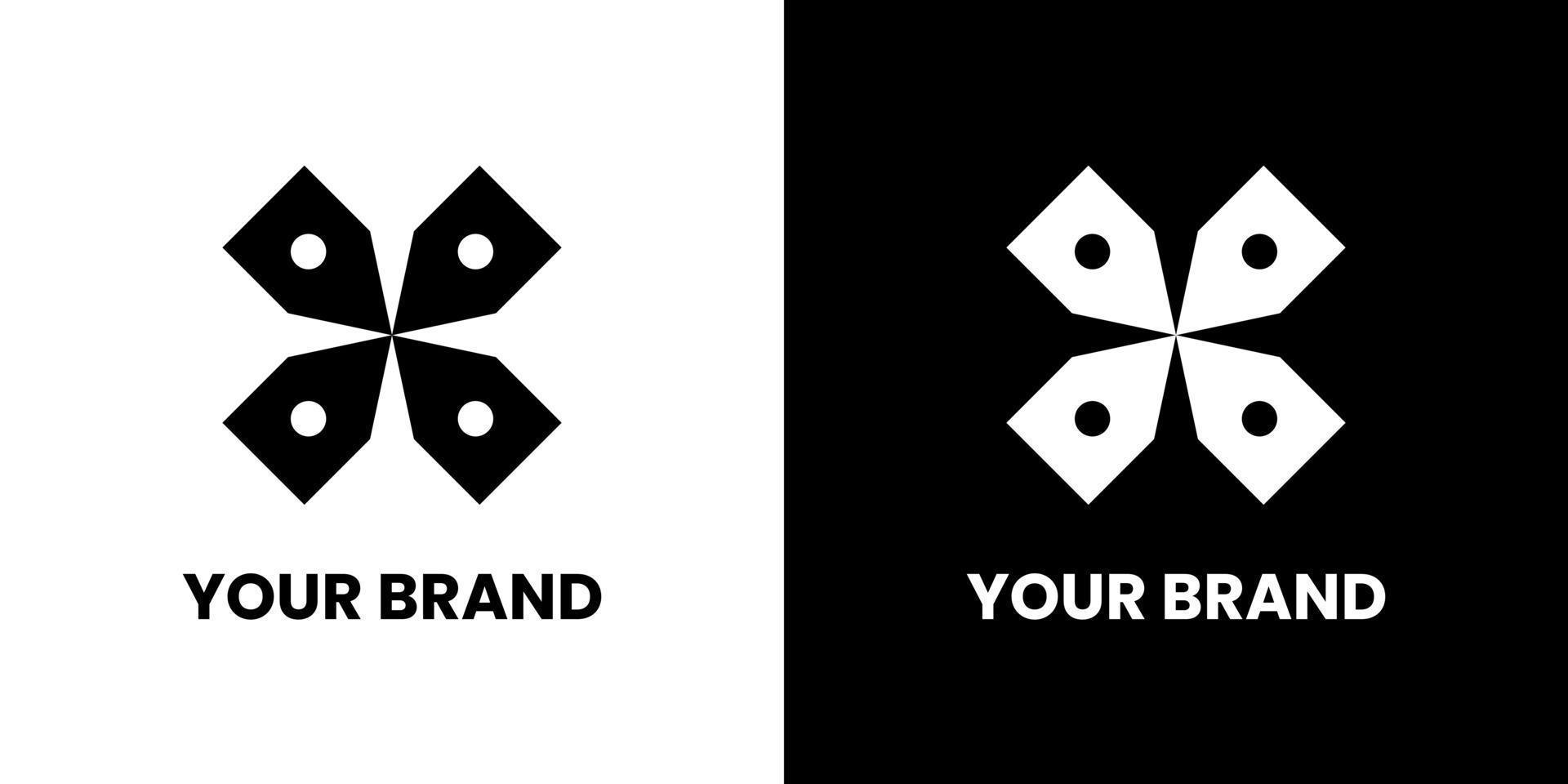 Modern Creative idea logo X minimalist. logo idea vector design