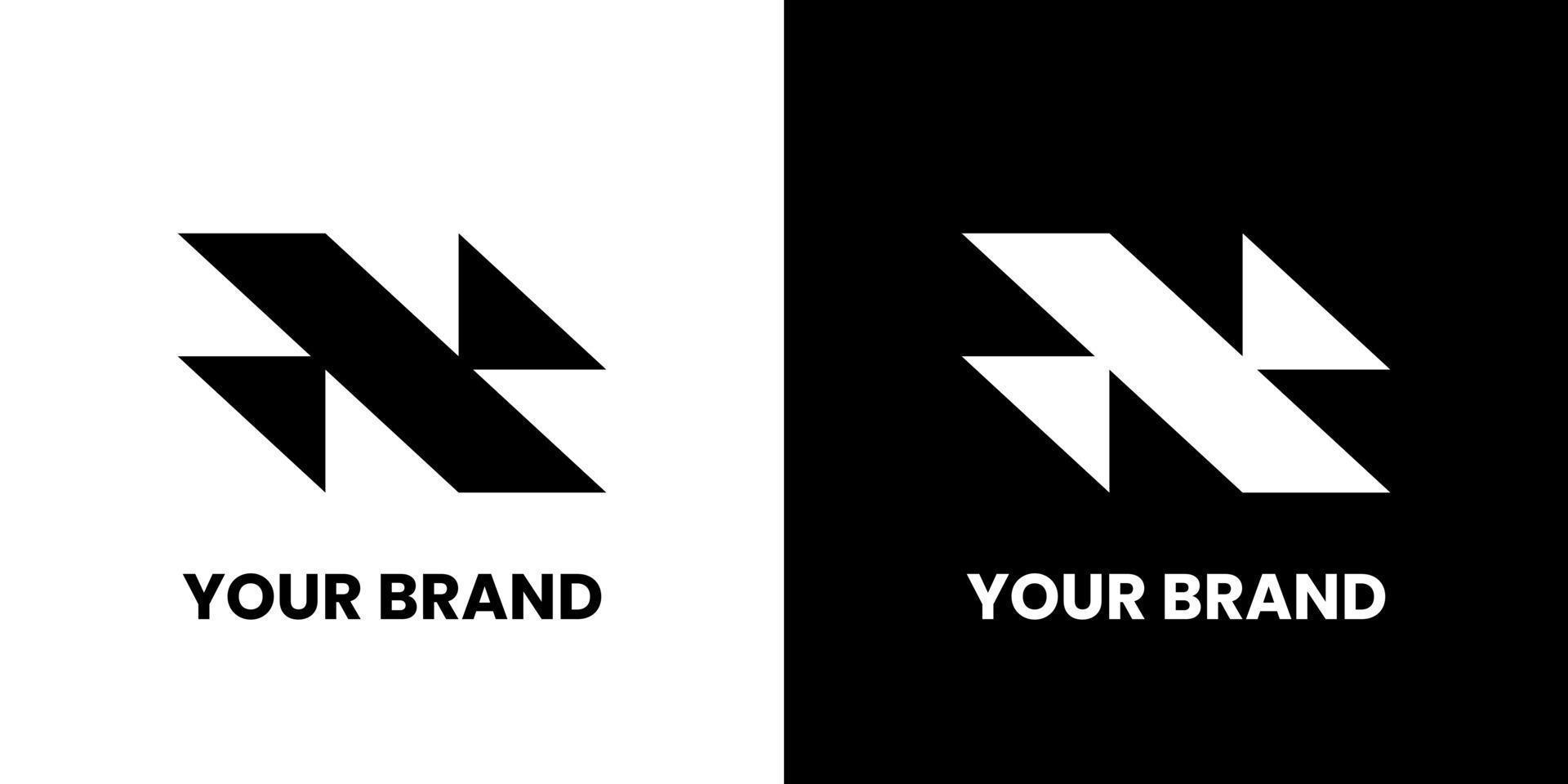 logotipo de idea creativa moderna x minimalista. diseño de vector de idea de logotipo