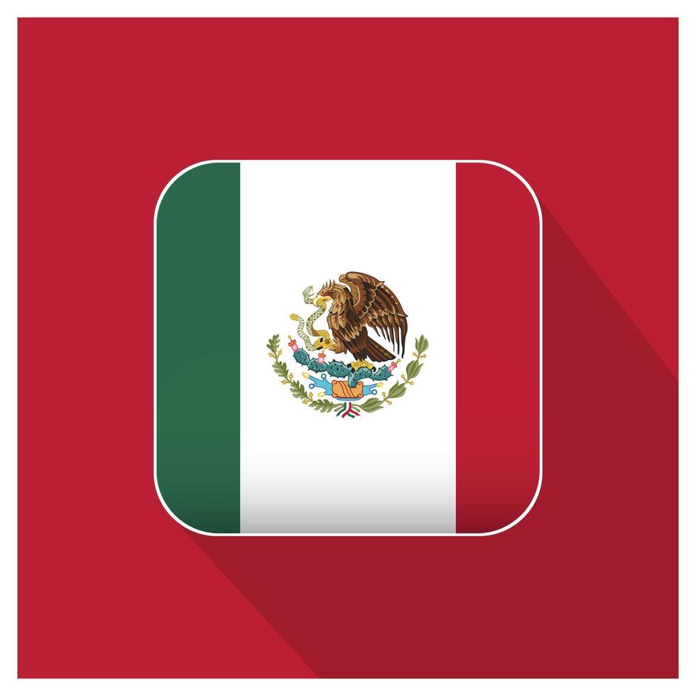 Mexico flag design vector