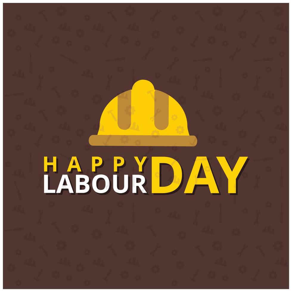 Celebrating labour day design with typography vector