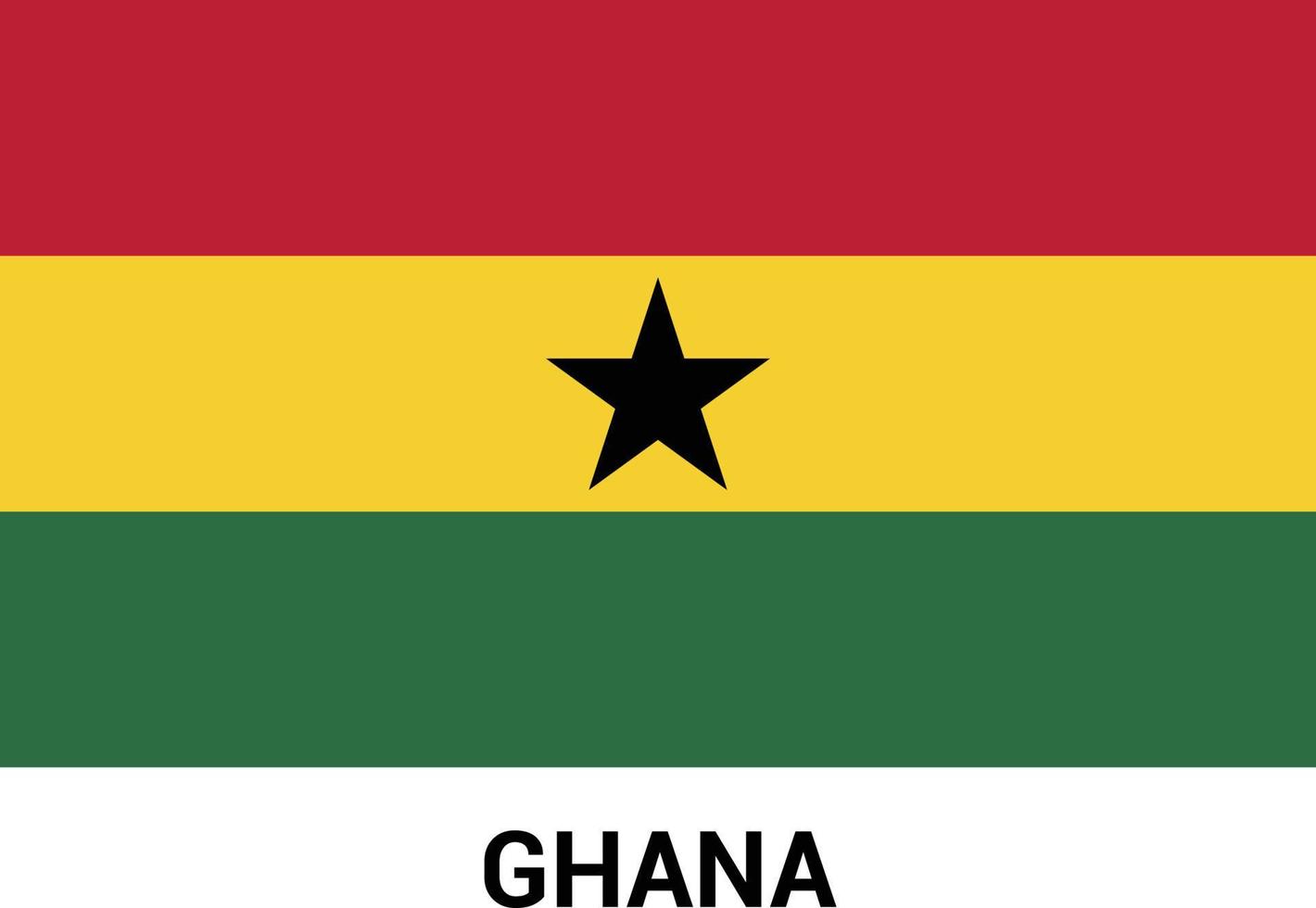 Ghana flag design vector