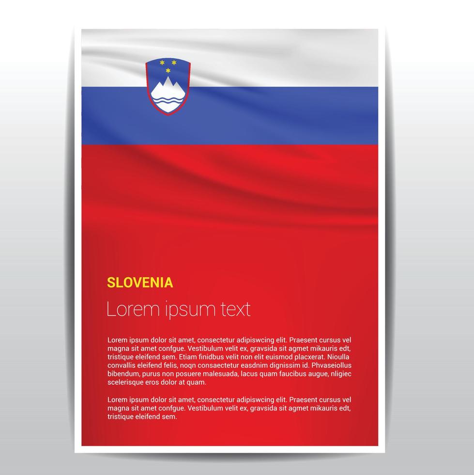 Solovenia Flag design vector
