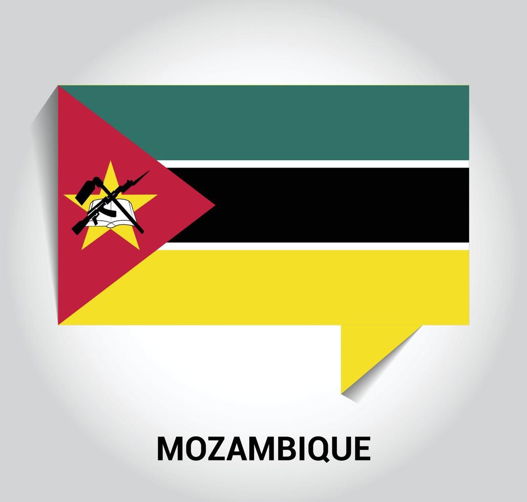 Mozambique flag design vector