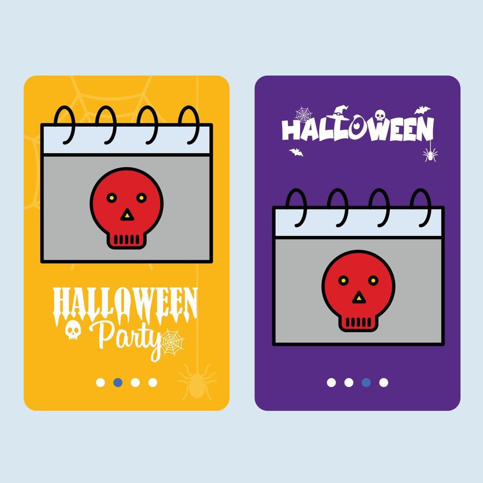 Happy Halloween invitation design with ghost vector