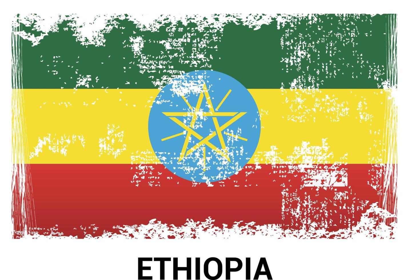 Ethiopia flag design vector