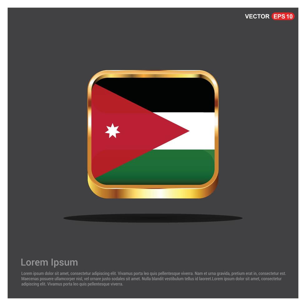 Jordan flag design vector