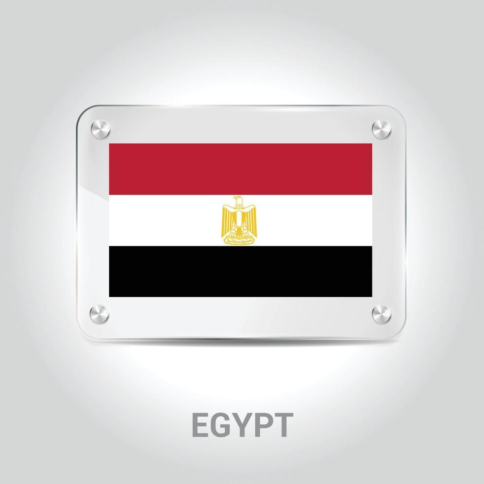 Egypt flag design vector