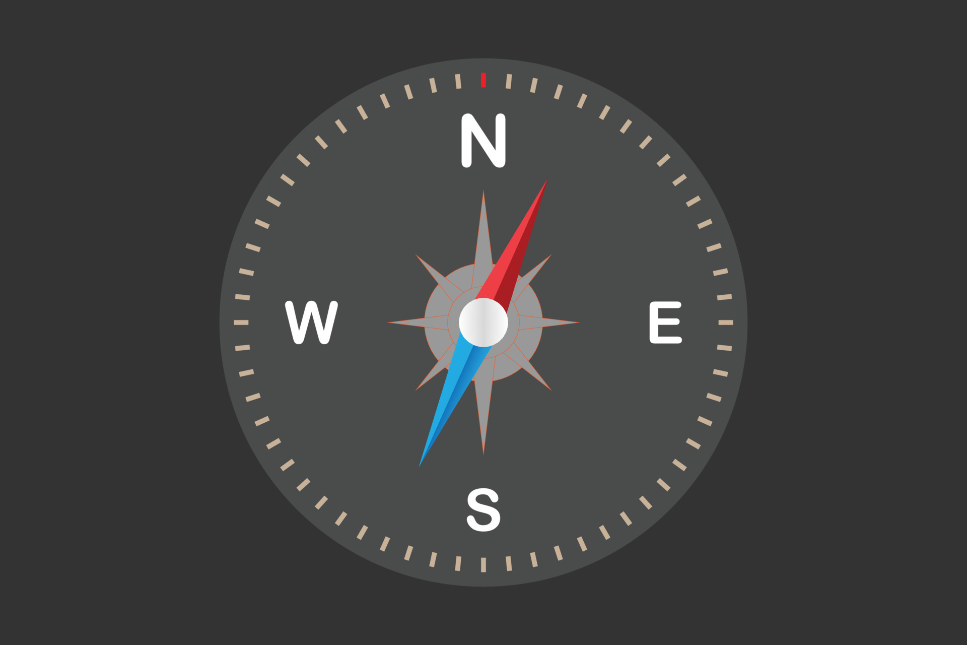 Black Compass Circle 13369900 Vector Art at Vecteezy