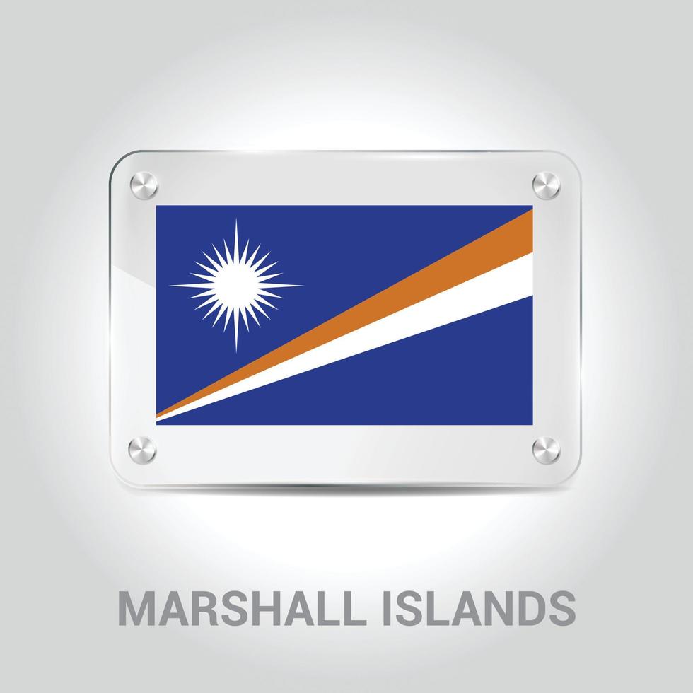 Marshall Islands flag design vector
