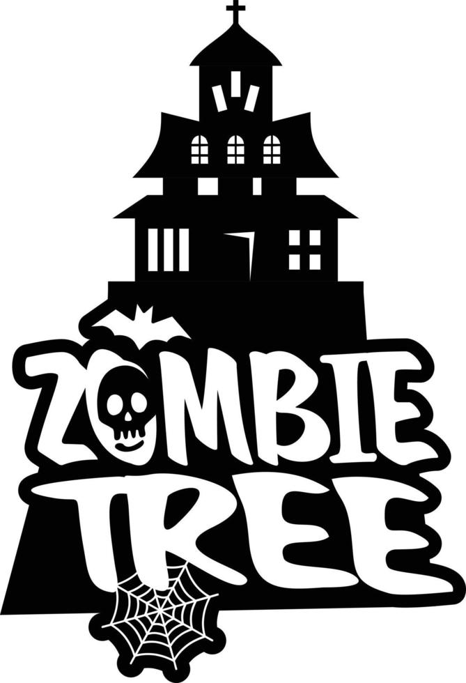 Zombie Party typography design vector