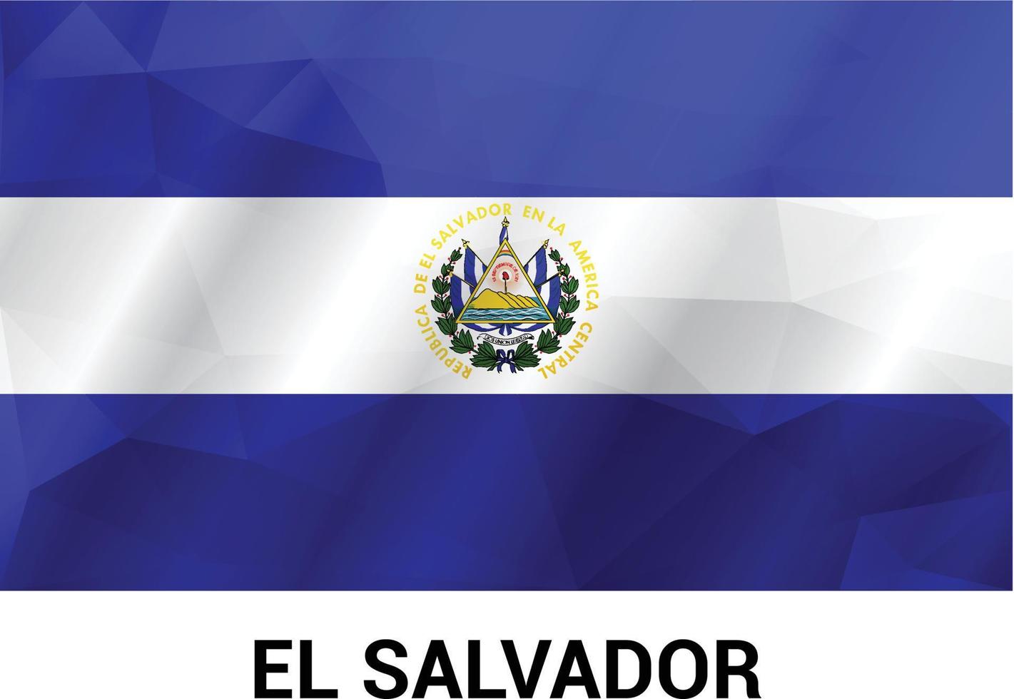 El Salvador flag design vector