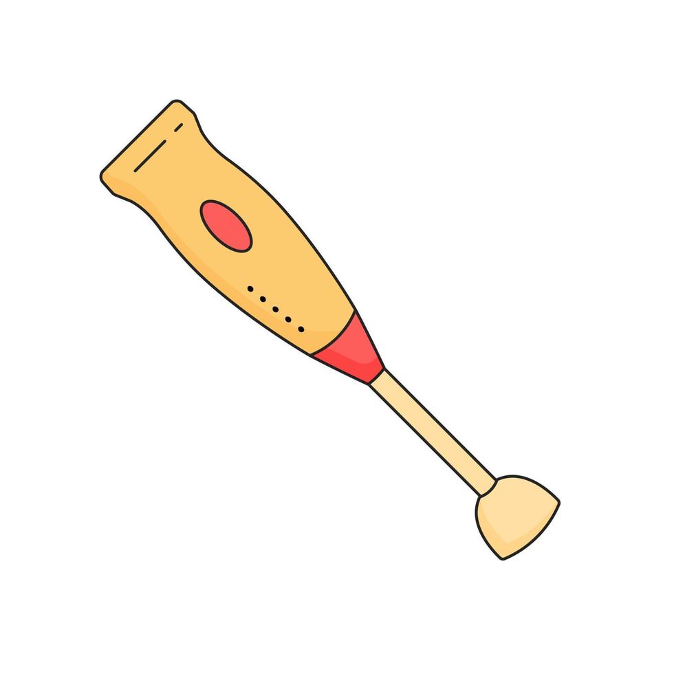 Blender. Kitchenware element. Kitchen utensil and tool. Doodle style. vector