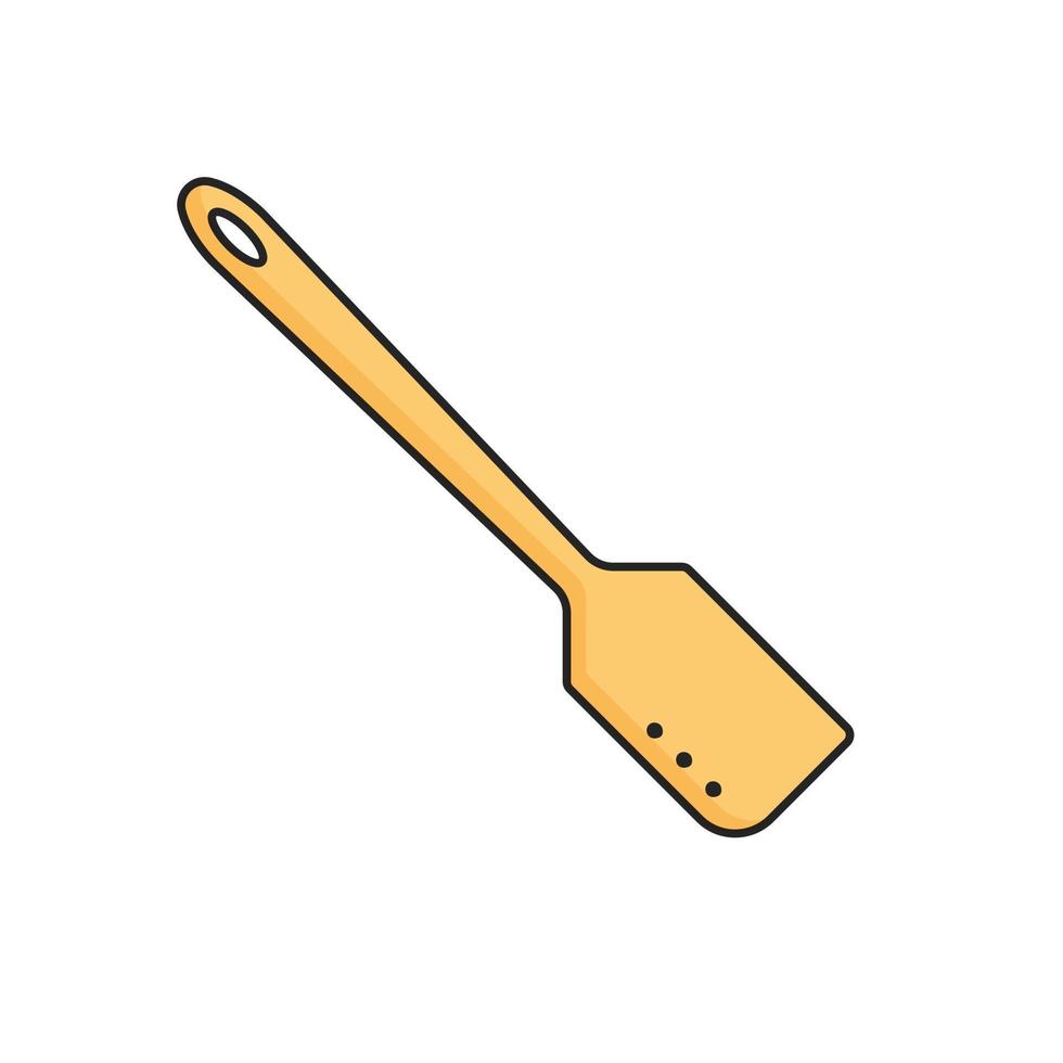 Spatula. Kitchenware element. Kitchen utensil and tool. Doodle style. vector