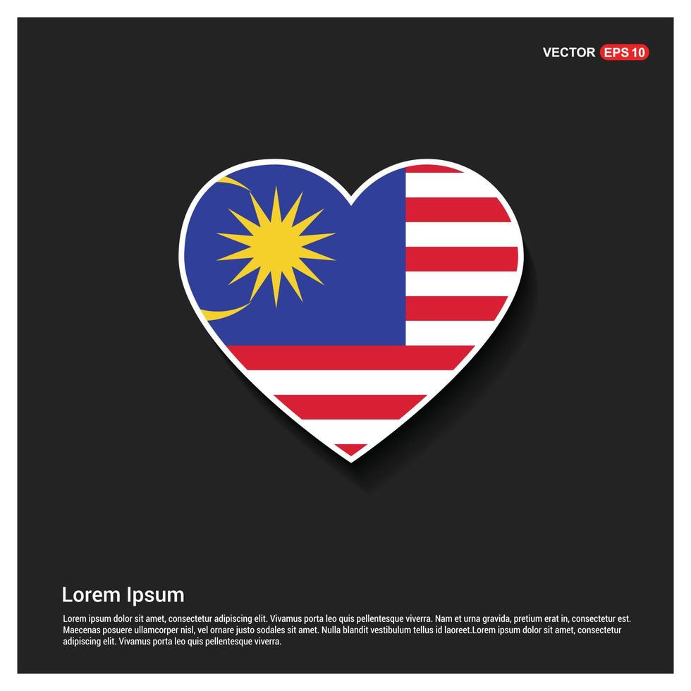 Malaysia Independence day card design vector