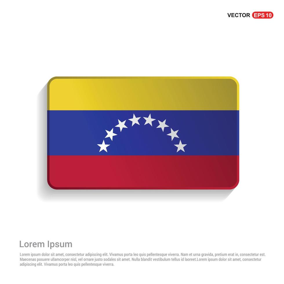 Venezuela flag design card  vector