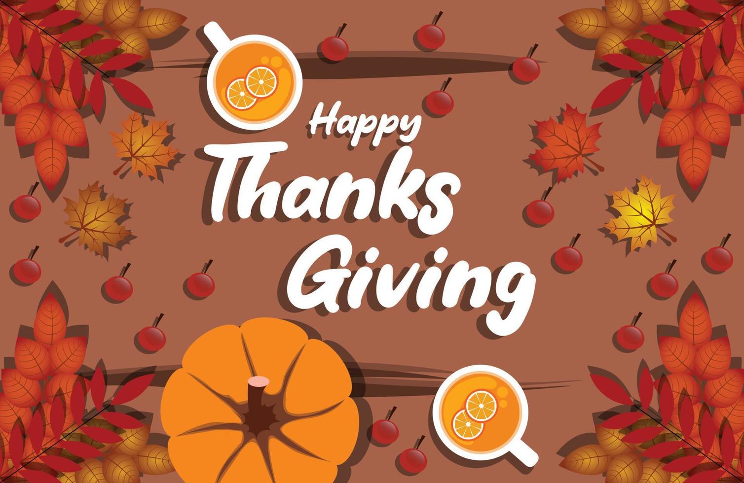 Thanksgiving background for happy thanksgiving for family. vector background concept for family gathering thanksgiving