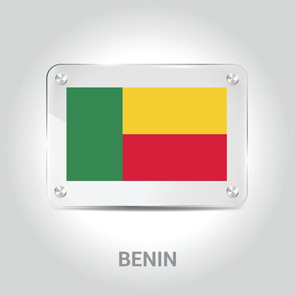 vector de diseño de bandera de benin