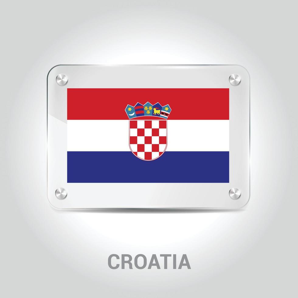 Croatia flag design vector