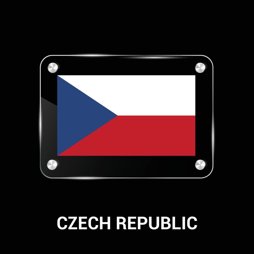 Czech Republic flag design vector