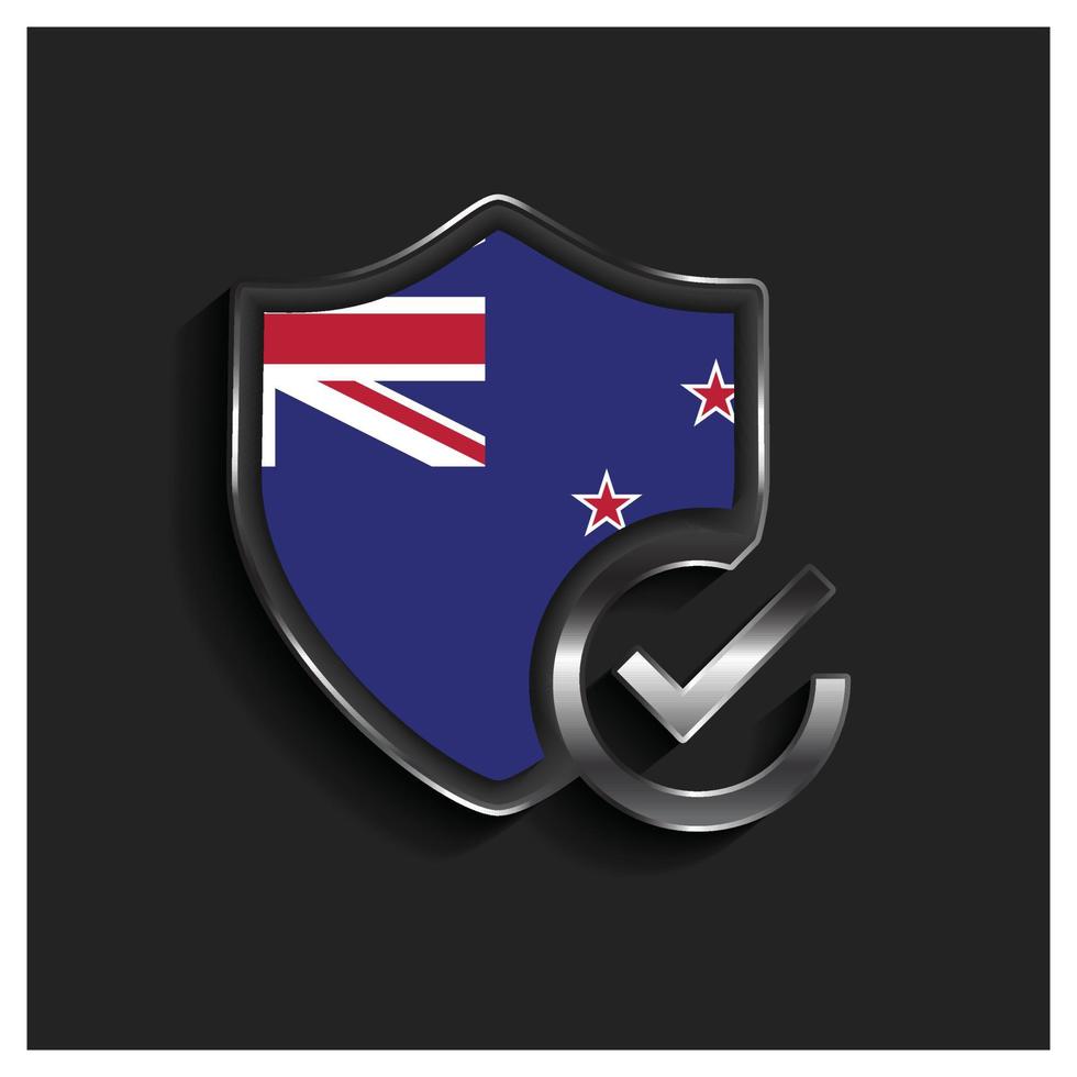 New Zealand flag design vector